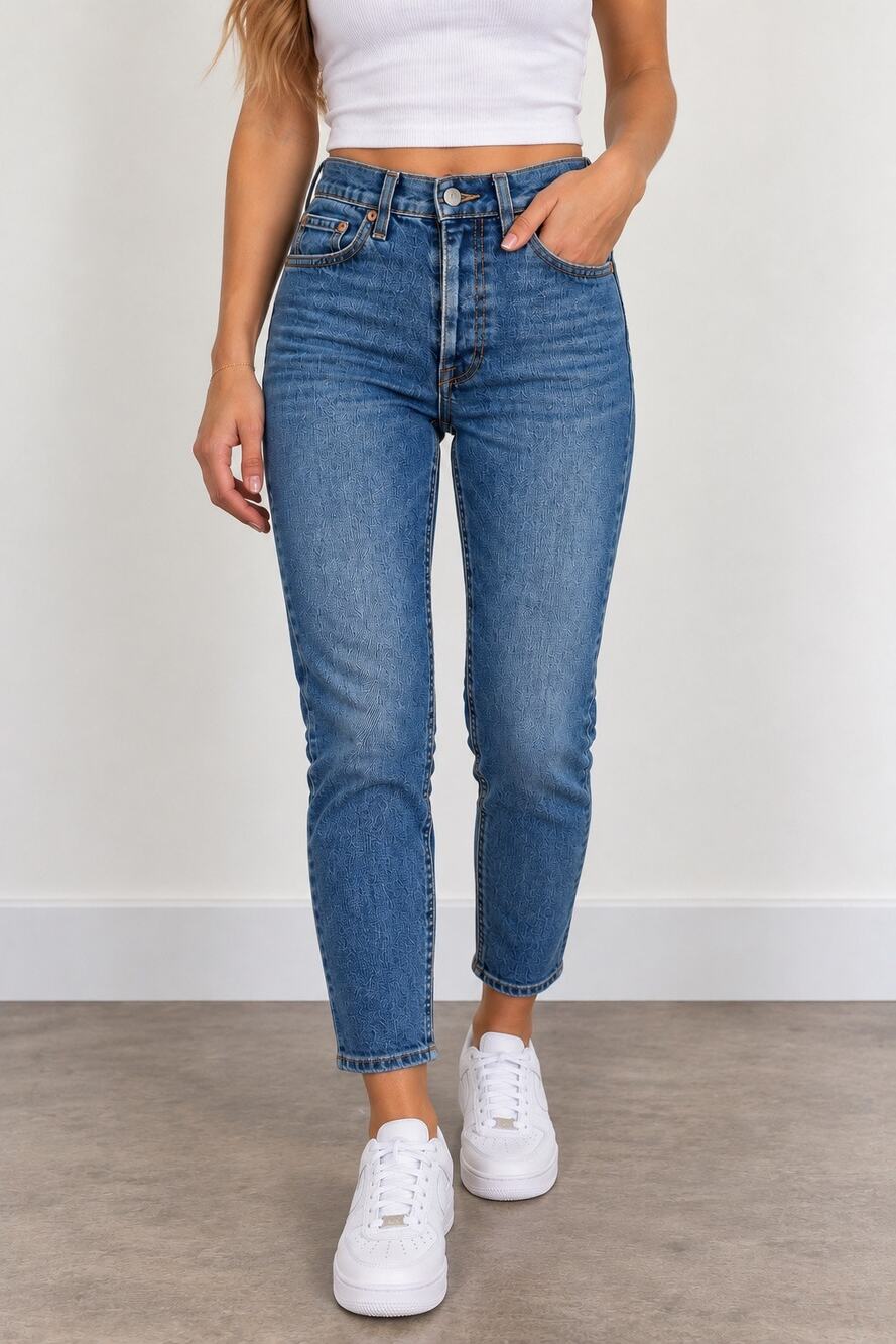 Levi’s 501 Skinny Jeans W26 L28 Medium Wash Button Fly